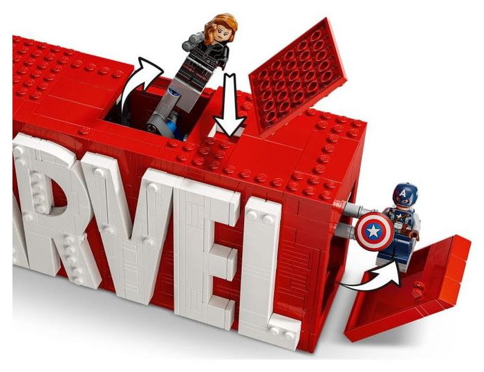 LEGO Marvel Logotipo MARVEL y Minifiguras 76313