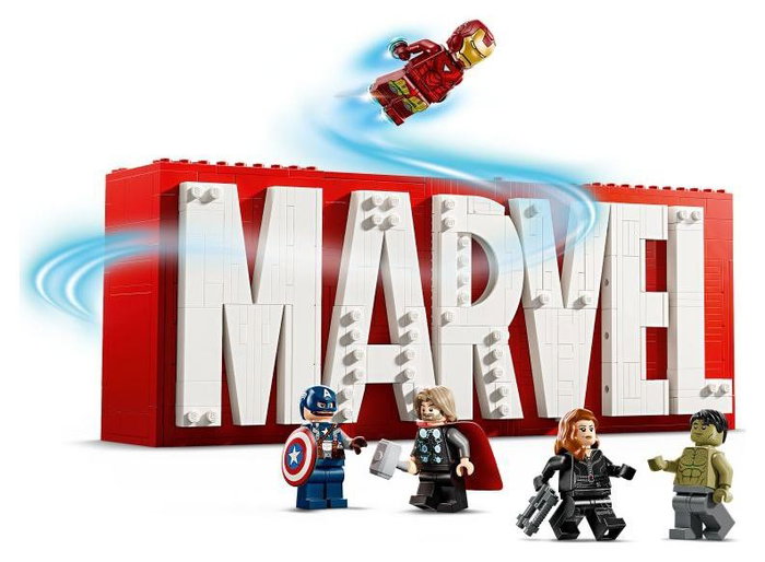 LEGO Marvel Logotipo MARVEL y Minifiguras 76313