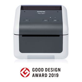 Brother TD-4410D Etiquetador Térmico Directo, Resolución 203x203 DPI, Velocidad 203 mm/s, USB, Serie, Gris/Blanco