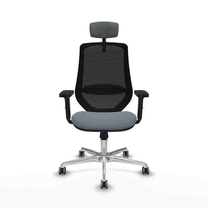 PIQUERAS Y CRESPO Silla de oficina Mardos con mecanismo Sincro, Gris y Negro PIQUERAS Y CRESPO Silla de oficina Mardos con mecanismo Sincro, Gris y Negro