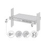 TP-Link Omada Kit de Montaje en Rack 19", Negro, Metal - Compatible con ER8411, TL-SG3428, VIGI NVR4032H y Más