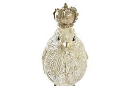 DKD Home Decor Figura Navidad Moderna Resina Dorado Beige 5 x 9.5 x 11 cm (2 Unidades)