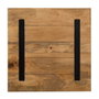 Ixia Tablero de Mesa Cuadrado de Madera de Mango Natural 60x60x3 cm