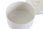 DKD Home Decor Bote de Metal para Dulces Blanco Roto y Dorado