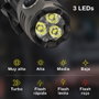 GSC Evolution Linterna de mano 3 LEDs 12W