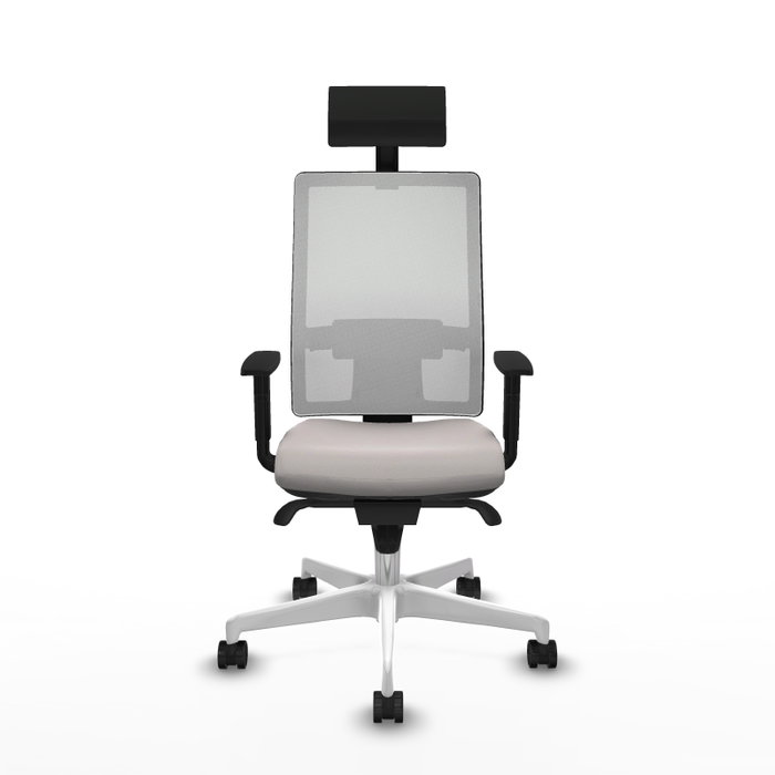 PIQUERAS Y CRESPO Silla de oficina Horna Blanca con mecanismo Sincro PIQUERAS Y CRESPO Silla de oficina Horna Blanca con mecanismo Sincro
