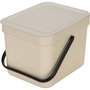 Brabantia Sort & Go Cubo de basura 6 L - Soft Beige