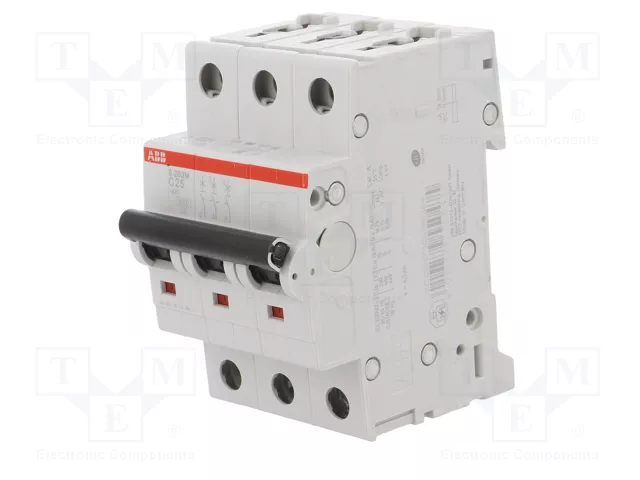ABB S203M-C25 Interruptor Magnetotérmico Curva C 25 A 3 Polos