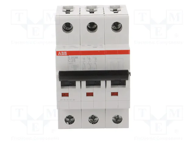 ABB S203M-C25 Interruptor Magnetotérmico Curva C 25 A 3 Polos