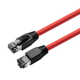 MicroConnect Cable de Red Blindado CAT8.1 S/FTP LSZH AWG 24 de 0,25m Rojo
