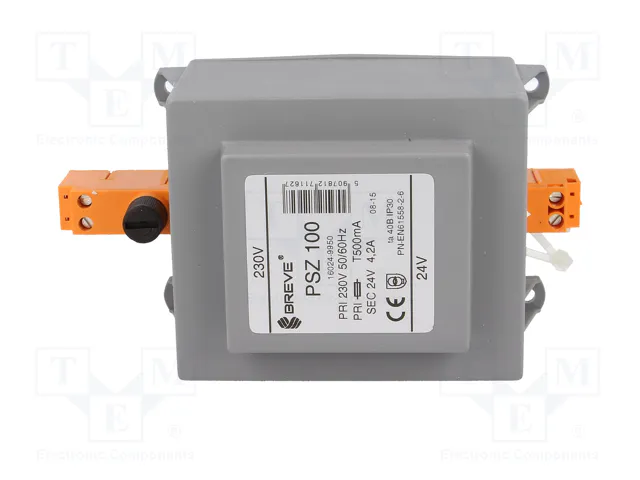 BREVE TUFVASSONS Transformador de red 100VA 230VAC/24V