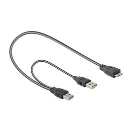 DeLOCK Cable USB 3.0 5 Gbps A a Micro B Macho, 0.2 m, Gris, Ref. 82909, USB 3.2 Gen 1