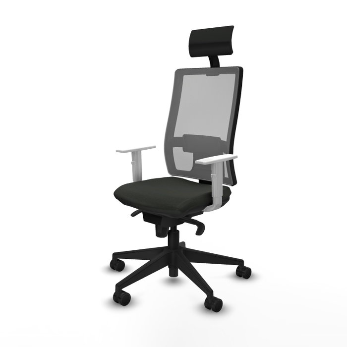 PIQUERAS Y CRESPO Silla de oficina Horna con mecanismo Sincro, Negro y Gris PIQUERAS Y CRESPO Silla de oficina Horna con mecanismo Sincro, Negro y Gris