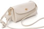 Lucky Bees Bolsa de Hombro Ava Cream, Cuero de Polivinilo, 22x11x12 cm, 3 Bolsillos Interiores, Color Crema