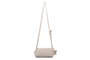 Lucky Bees Bolsa de Hombro Ava Cream, Cuero de Polivinilo, 22x11x12 cm, 3 Bolsillos Interiores, Color Crema