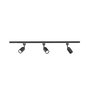 Philips Easylink Sistema de Riel Eléctrico con 3 Focos Shea 5W, Negro, 1m, GU10, Cabezal Ajustable, Compatible LED Inteligente