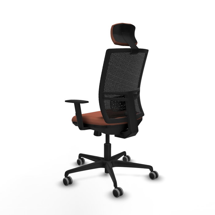 PIQUERAS Y CRESPO Silla de oficina Yunquera con mecanismo Sincro/Traslack, Marrón y Negro PIQUERAS Y CRESPO Silla de oficina Yunquera con mecanismo Sincro/Traslack, Marrón y Negro