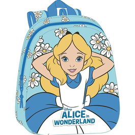 SAFTA Mochila 3D Alicia en el Pais de las Maravillas Disney 33cm