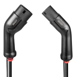Lindy Cable de Carga para Vehículo Eléctrico Tipo 2 a Tipo 3, Negro, 7 m