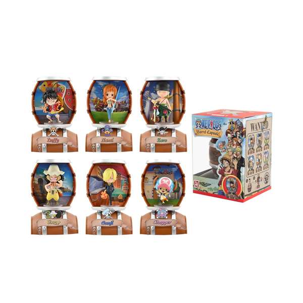 Yume Barril Cápsula Sorpresa One Piece Figura Coleccionable 13,9x9,7x10,3 cm Modelos Surtidos