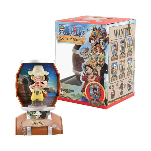 Yume Barril Cápsula Sorpresa One Piece Figura Coleccionable 13,9x9,7x10,3 cm Modelos Surtidos