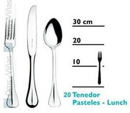 OMS Sena Tenedor Pasteles-Lunch (Set de 12)