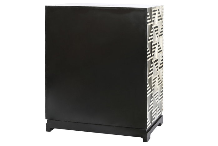 DKD Home Decor Armario Bone 23 Bicolor con Taracea