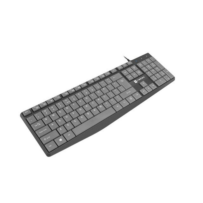 Natec Nautilus Teclado con cable 100% full-size negro-gris Natec Nautilus Teclado con cable 100% full-size negro-gris