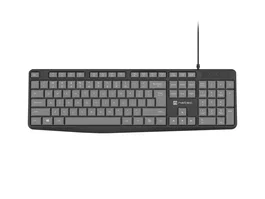 Natec Nautilus Klawiatura Przewodowa USB Czarno-Szara QWERTY Polska Układ