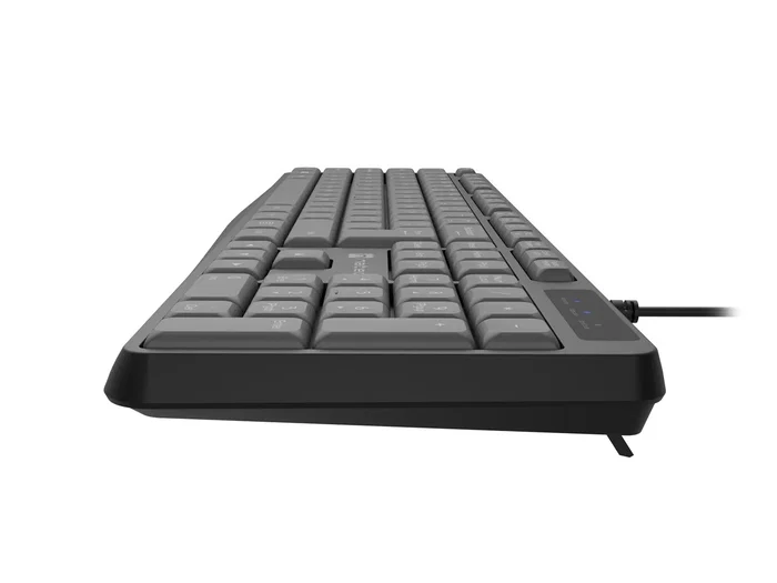 Natec Nautilus Klawiatura Przewodowa USB Czarno-Szara QWERTY Polska Układ