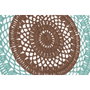 DKD Home Decor Atrapasueños de Ratán y Cristal Reciclado Crochet, Pack de 2