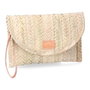 Basics Cartera valle-2 de palma con tapa redondeada