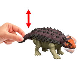 Mattel Jurassic World Euoplocephalus Wild Roar JGB90 Figura de Dinosaurio con Sonido y Movimiento de Cola +4 Años