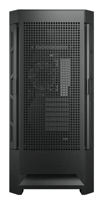 Cougar Airface Gabinete PC Gaming Midi Torre Negro, Panel Frontal Perforado, Compatible E-ATX, GPU 330 mm, 5 Ventiladores, Filtro Antipolvo, Vidrio Templado, RGB