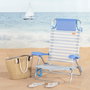 AKTIVE Silla de playa plegable ALU 48