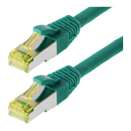 Helos Patchkabel Cat.6a S/FTP 7,5m Verde