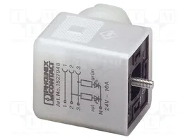 PHOENIX CONTACT Conector de válvulas industrial formato A hembra PG9