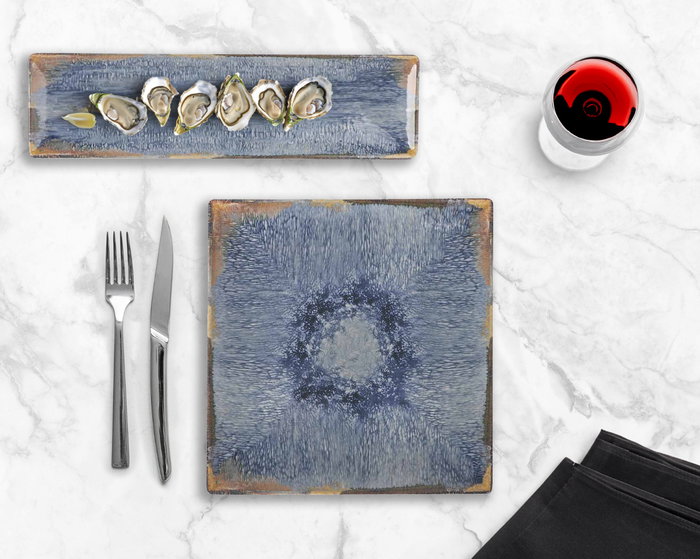 La Mediterranea Fuente Rectangular Aelia Elite Brillo 25 x 15 cm (18 Unidades)