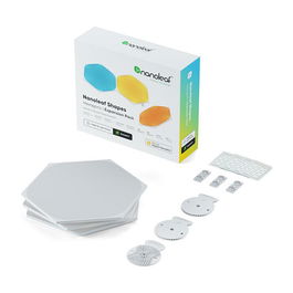 Nanoleaf NL47-0001TW-3PK Shapes Triangles Starter Kit, Pack de 3 Paneles LED Inteligentes, Blanco, Multicolores