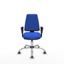 PIQUERAS Y CRESPO Silla de oficina Elche Azul con Brazos Fijos