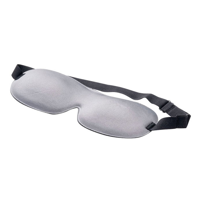 Fackelmann Almohada cervical hinchable + antifaz de viaje Negro