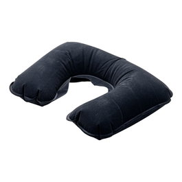 Fackelmann Almohada cervical hinchable + antifaz de viaje Negro