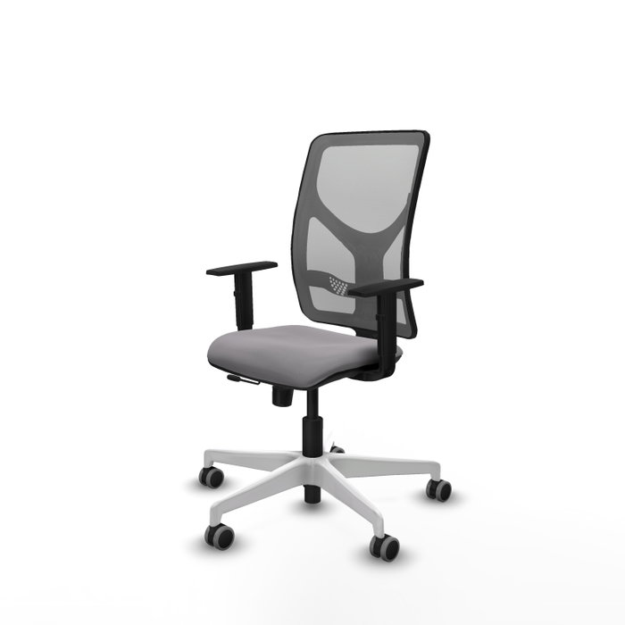 PIQUERAS Y CRESPO Silla de oficina Motilla Gris con mecanismo Sincro/Traslack