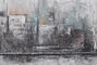 DKD Home Decor Cuadro Lienzo Ciudad Abstracto (Pack de 2)