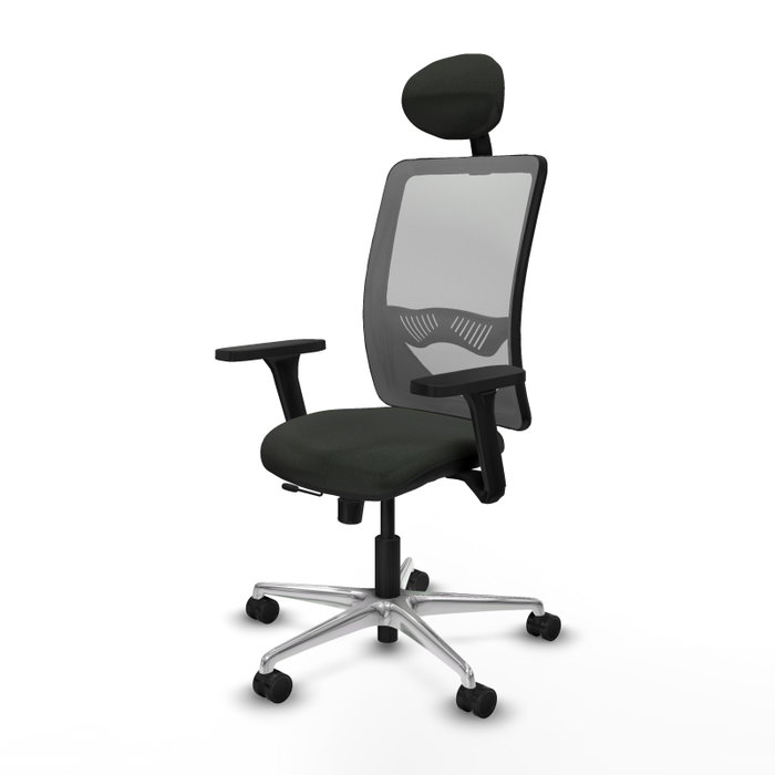 PIQUERAS Y CRESPO Silla de oficina Zulema con mecanismo Sincro/Traslack, Negro y Gris PIQUERAS Y CRESPO Silla de oficina Zulema con mecanismo Sincro/Traslack, Negro y Gris