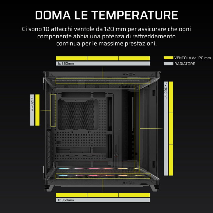 Corsair AIR 5400 RS-R ARGB Negro