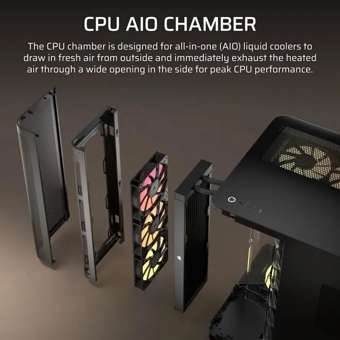 Corsair AIR 5400 RS-R ARGB Negro