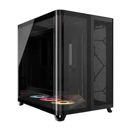 Corsair CC9011318WW Caja PC Torre Media Air 5400 RS-R ARGB Negro Cristal Templado Ventiladores Rotor Invertido RGB