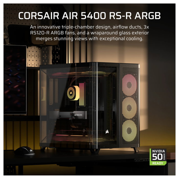 Corsair AIR 5400 RS-R ARGB Negro Corsair AIR 5400 RS-R ARGB Negro