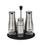 Quttin Set de 4 Dispensadores Inox con Soporte